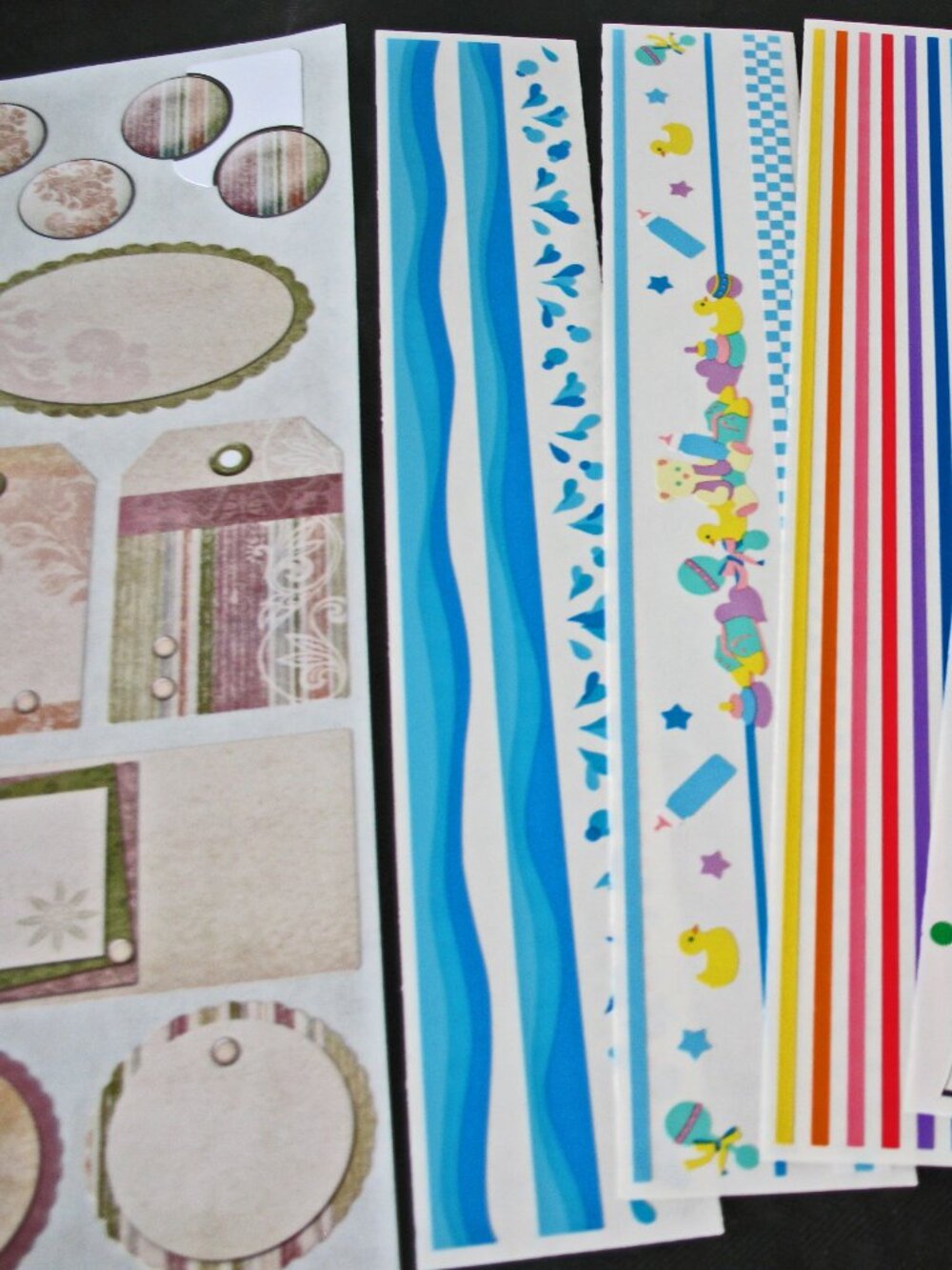 Mrs. Grossman&Creative Memories Lengths Rainbow, Water, Patriotic, Piano, Baby